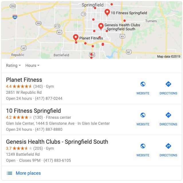 reviewpro-Springfield-Gyms-nearme What business would you choose? Online Reputation Management by plumThumb