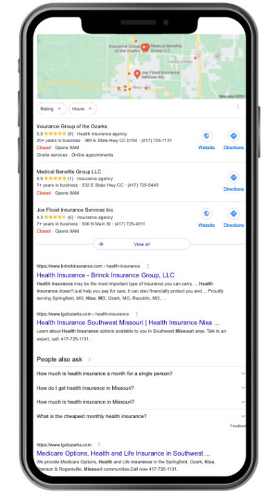 Google Local Search on an iPhone 12 - Unlock your potential and start showing up!